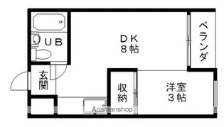 第一恒陽マンション【2階】の間取り